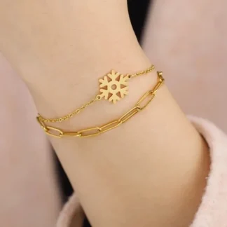 bracelet femme flocon neige