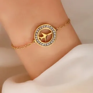 bracelet medaille avion