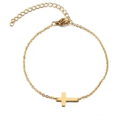 bracelet minimaliste croix