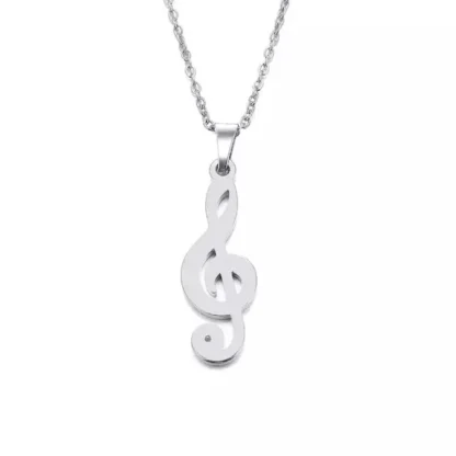 collier note musicale pour femme
