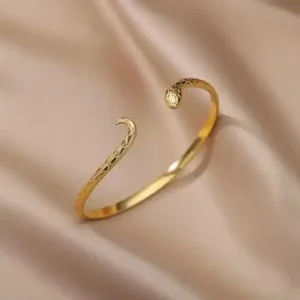 bracelet jonc serpent femme
