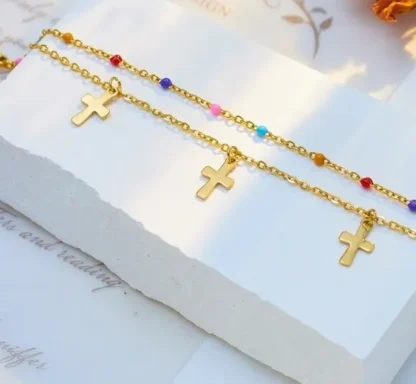 bracelet original avec croix
